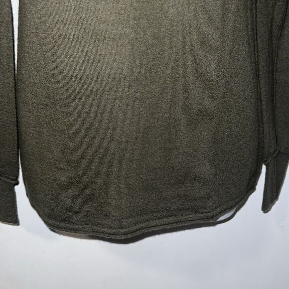 OONAGH BY NANETTE LEPORE Olive Green Cashmere Sweater-S - Picture 3 of 10